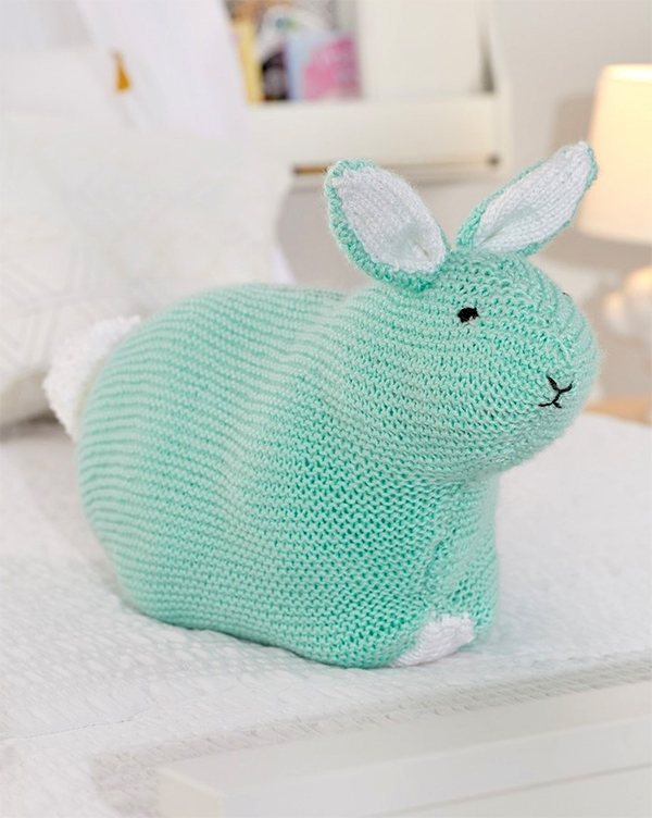 Free Knitting Pattern for Simple Bunny Toy
