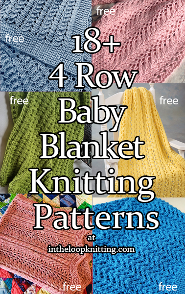 4 Row Repeat Awww-some Baby Blanket Knitting Patterns