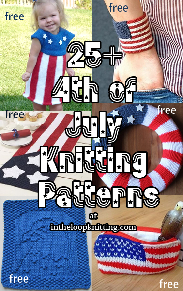 Patriotic / Americana Knitting Patterns.Star spangled patterns that are perfect for Independence Day Fourth of July parades, picnics, decorations, and parties. Patterns feature the stars and stripes, American flag, and Americana themes. Most patterns are free.