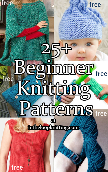 Beginner Knitting Patterns. You don’t have to knit scarves when you’re just starting out. Here are some patterns that are easy enough for beginners and give you something to use or wear right away. Many of the patterns are free. Updated 9/5/23