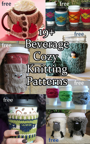 Beverage Cosy Knitting Patterns. Do you spell the covering for a mug or teapot a Cozy? Cosy? Cozie? Cosie? Coozie? Or do you just avoid the dilemma by calling it a sleeve or a mug hug as some of these knitters do? Whatever you want to call them, we have a knitting pattern for you to use to keep your drink hot or cold and comfy to hold. They make great gifts too for the coffee or tea lover in your life! Most patterns are free.