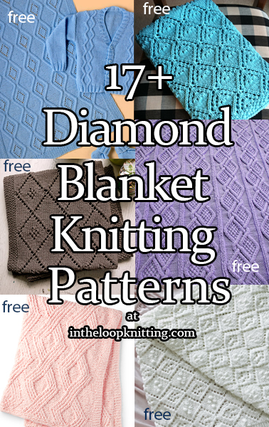 Diamond Blanket Knitting Patterns