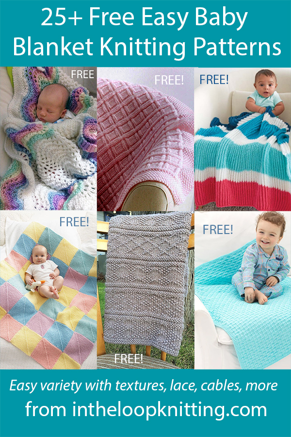 Easy Baby Blanket Knitting Patterns. I selected these patterns because they were rated easy by other knitters or labeled easy by the designer. And, though some of these patterns are great for beginners, some do require knowledge of stitches beyond just knit and purl.