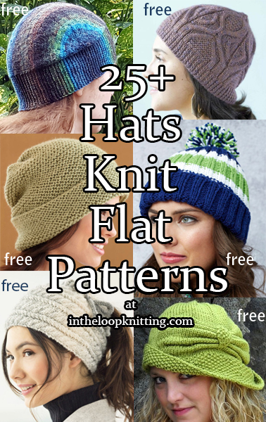 Hats Knit Flat Knitting Patterns. 
These hats are knit flat on straight needles and seamed so no need for dpns! Some are easy but some are more ambitious with short rows, cables, and other design techniques. Most patterns are free. Updated 6/6/23