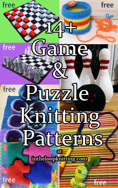 Games Knitting Patterns. Play favorite games with knitting projects for board games, balls, puzzles, and more. Most patterns are free. Updated 5/10/23