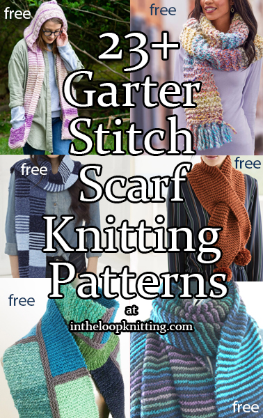 Garter Stitch Scarf Knitting Patterns