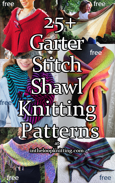 Garter Stitch Shawl Knitting Patterns
