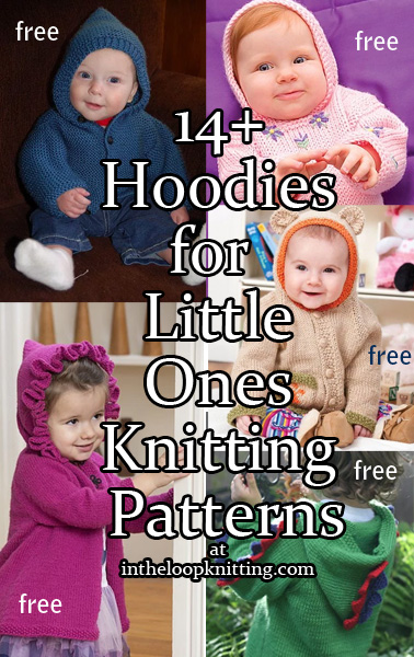Hoodies for Babies and Children Knitting Patterns