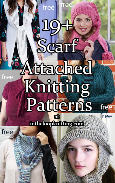 Attached Scarf Knitting Patterns
