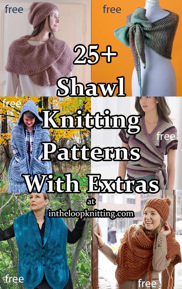 Shawls With Extras Knitting Patterns