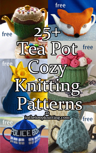 Teapot Cozy Knitting Patterns. Tea pot cozies to keep your tea stylish and hot in fanciful, fashionable or traditional designs. Most patterns are free.