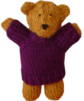 Two Hour Teddy Bear Free Knitting Pattern | Favorite Bear Knitting Patterns including Teddy Bears, Paddington Bear, Koala Bear - many free patterns