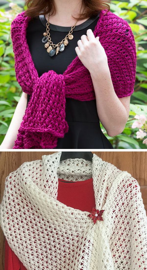 Free Knitting Pattern for 8-Hour Shawl