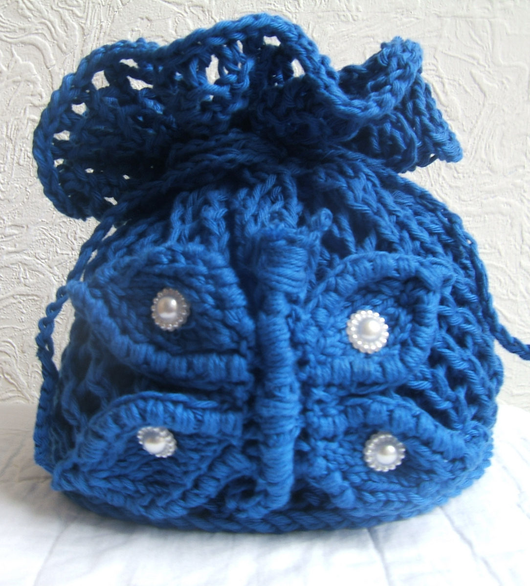 Free Knitting Pattern for Butterfly Posy Bag