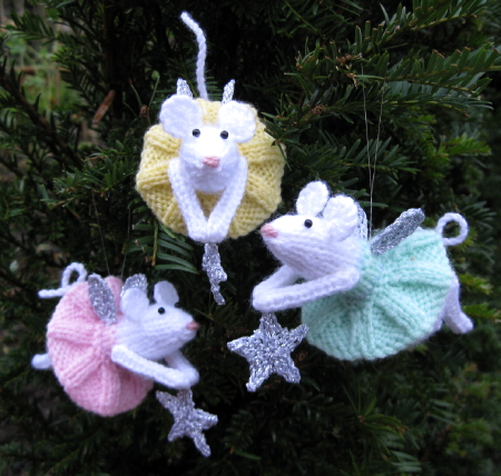 Free Knitting Pattern for Furry Fairies Ornaments