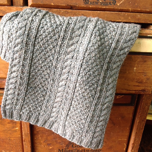 Free Knitting Pattern 4-Row Gansey Scarf