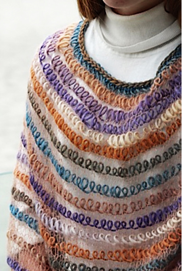 Free Knitting Pattern for Interpretations Poncho