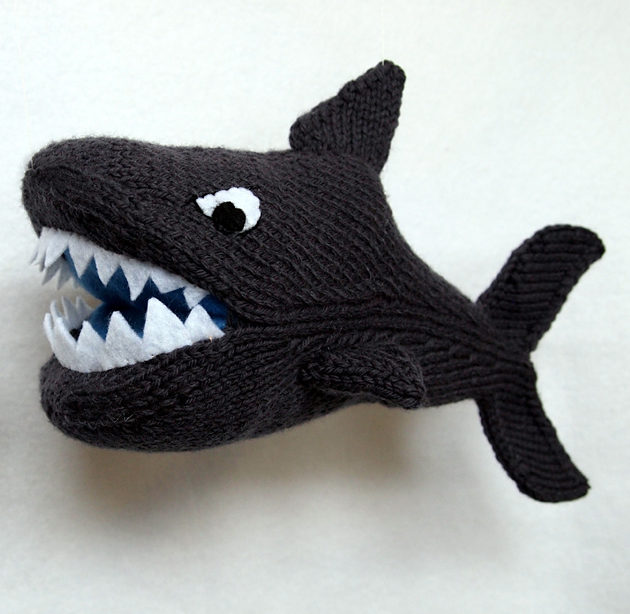 Knitting Pattern for Shark Toy