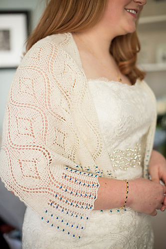 Bridal Seascape Stole Free Knitting Pattern | Free Wedding and Bridal Knitting Patterns at http://intheloopknitting.com/wedding-knitting-patterns/