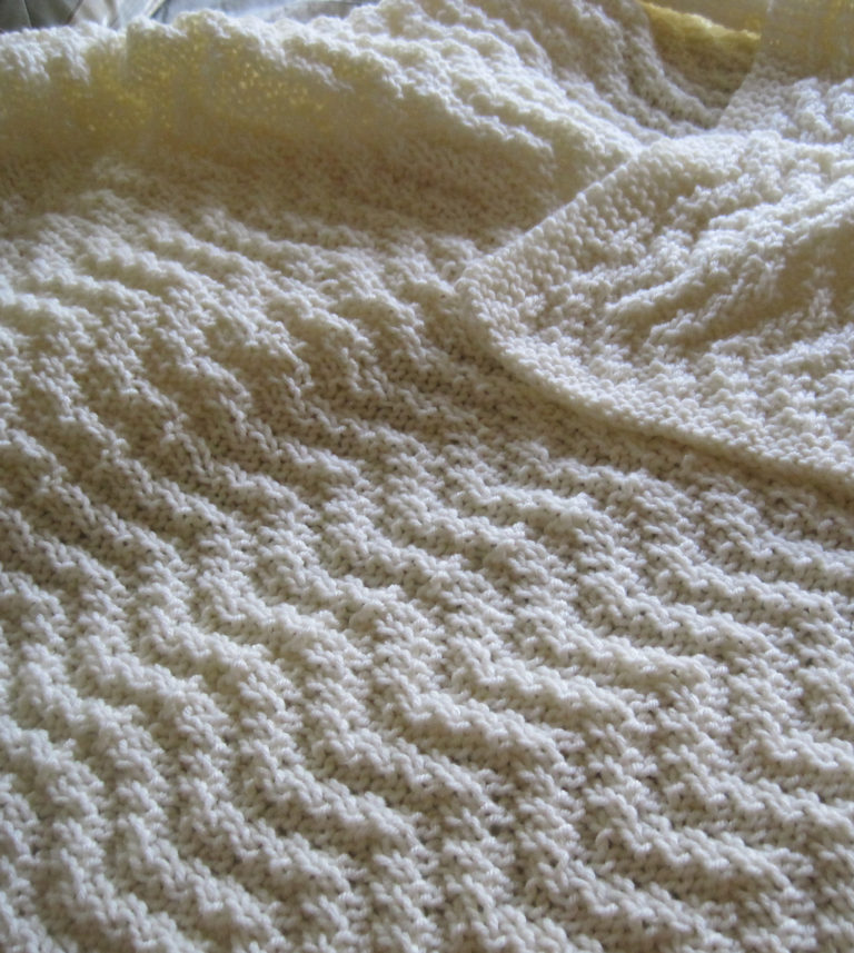 Free Knitting Pattern for Reversible Quick Knit Blanket