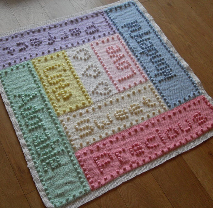 Knitting Pattern for Sweet Dreams Bobble Baby Blanket