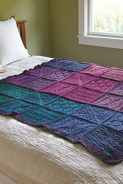 Free knitting pattern for WEBS Knit A Long Sampler Blanket