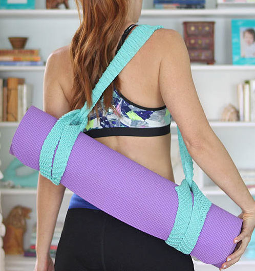 Free Knitting Pattern for Yoga Mat Strap