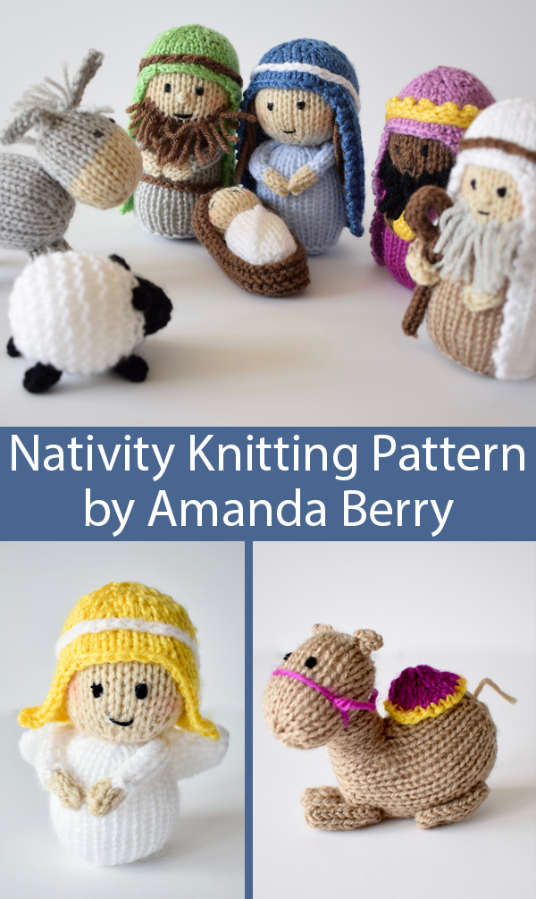 Knitting Pattern for Christmas Nativity Set