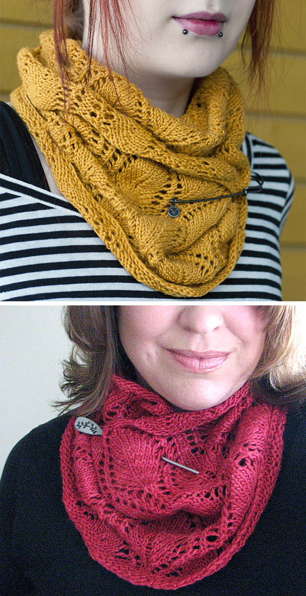 Free Knitting Pattern for A Noble Cowl