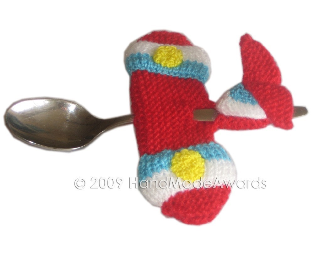 Knitting Pattern for Airplane Spoon for Baby
