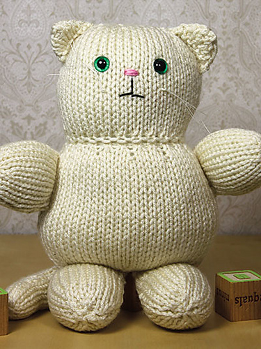 Free knitting pattern for Amigurumi Cat about 11 inches tall and more cat knitting patterns
