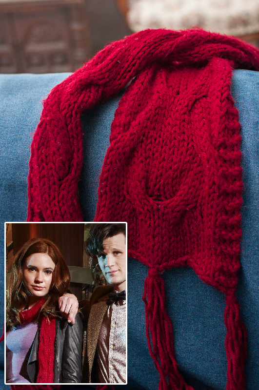 Free Knitting Pattern for Amy Pond's Pandorica Opens Scarf
