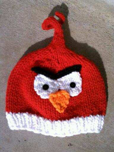 Free knitting pattern for Angry Bird Hat