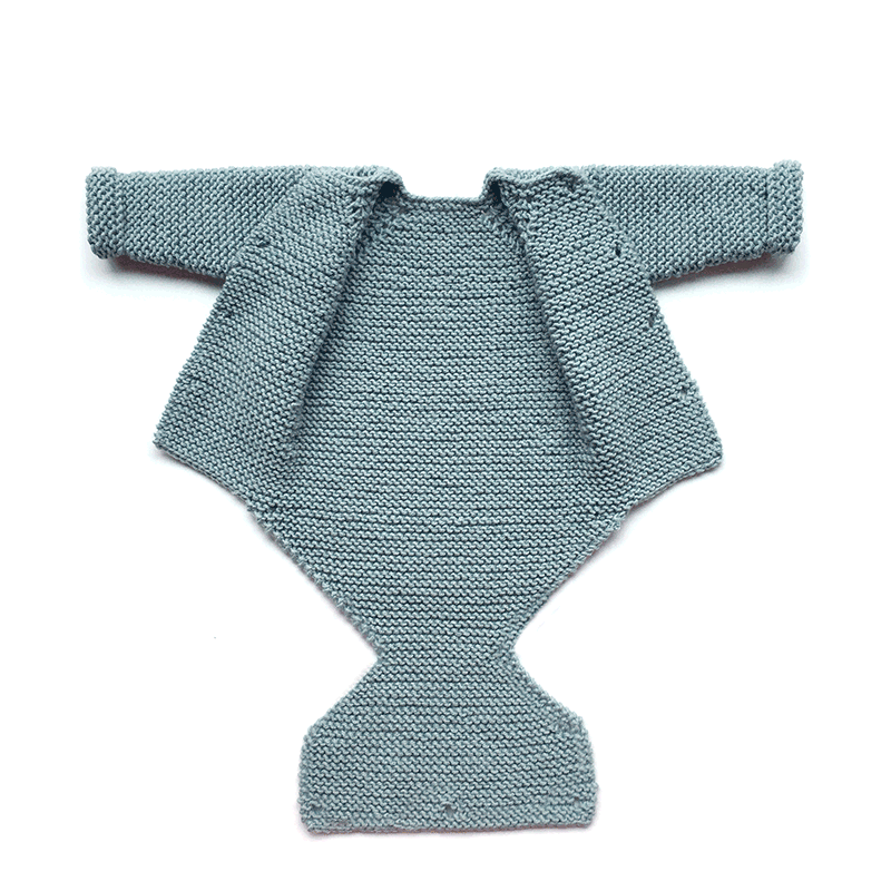 Free Knitting Pattern for Pelele Baby Onesie