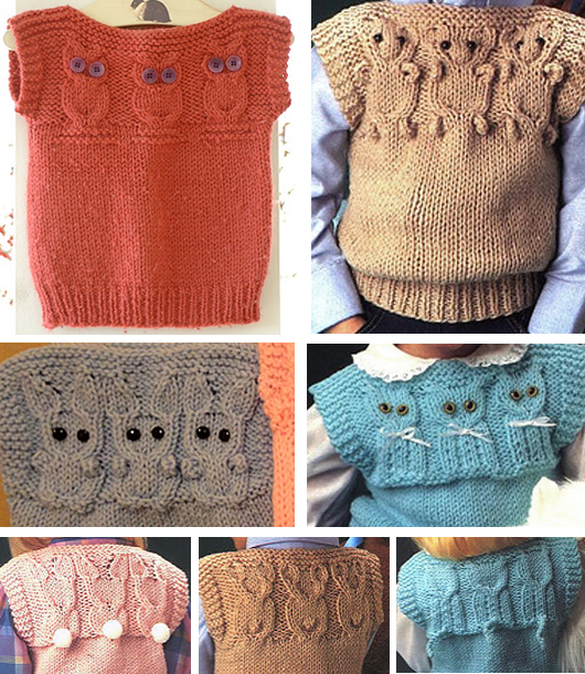 Knitting Patterns for Animal Vests