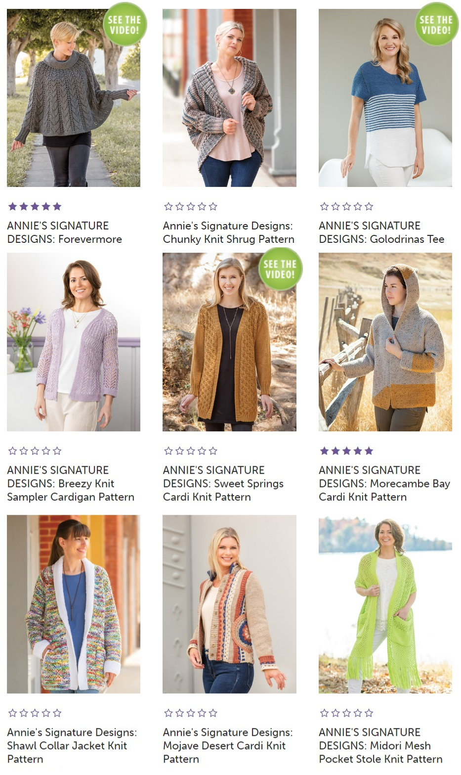 Best Selling Clothing Knitting Patterns at Annies