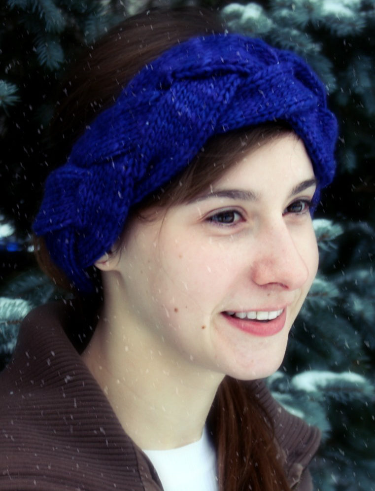 Free Knitting Pattern for Anthro-Style Plaited Head Wrap
