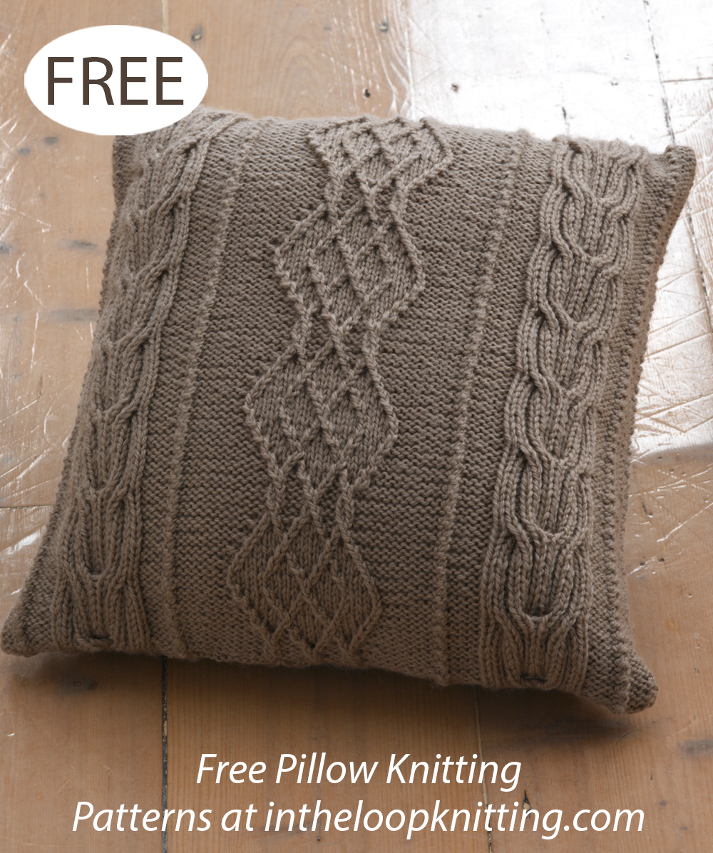Free Knitting Pattern Aran Cushion