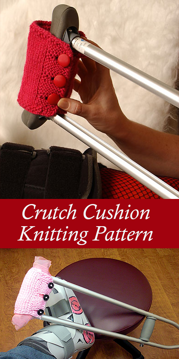 Knitting Pattern for Armpit Cushions for Crutches