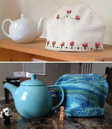 Free Knitting Pattern for Aromatherapy Tea Cosy
