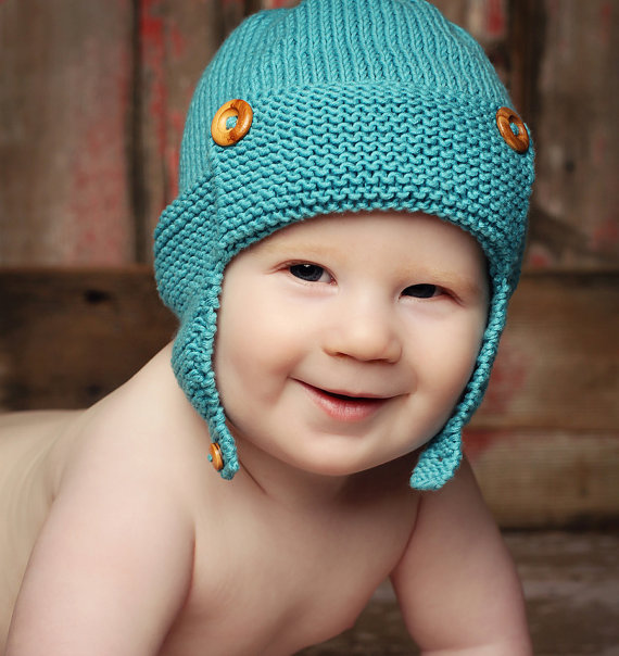 Baby Aviator Hat Knitting Pattern and more baby hat knitting patterns