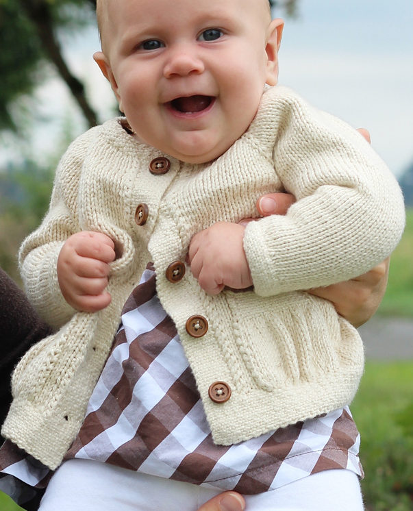 Knitting Pattern for Baby Belle Cardigan