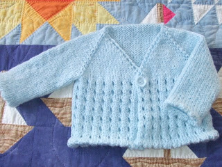 Free knitting pattern for Eyelet Cardi