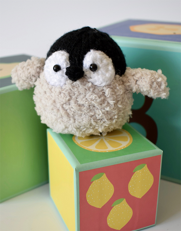 Knitting Pattern for Baby Penguin Toy
