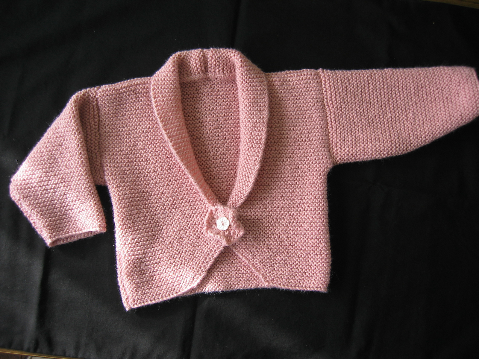 Knitting Pattern for Peony Baby Cardigan