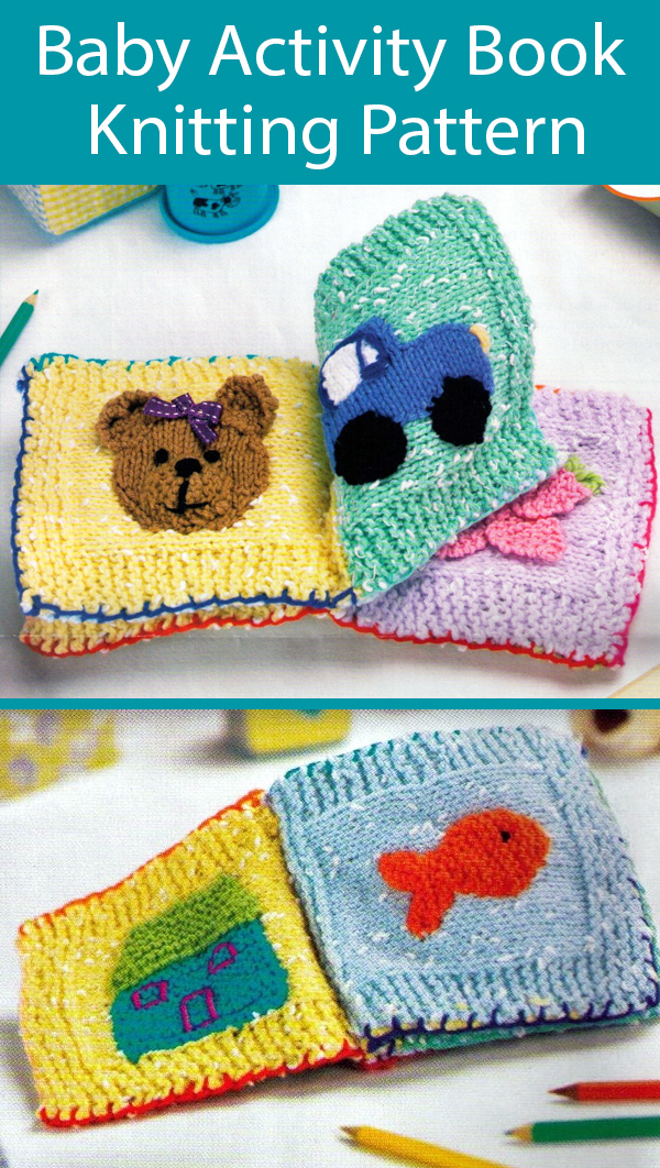 Knitting Pattern for Baby Activity Book