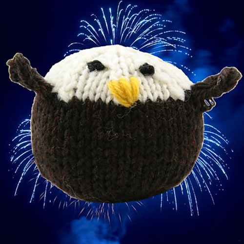 Free Knitting Pattern for Bald Eagle Toy