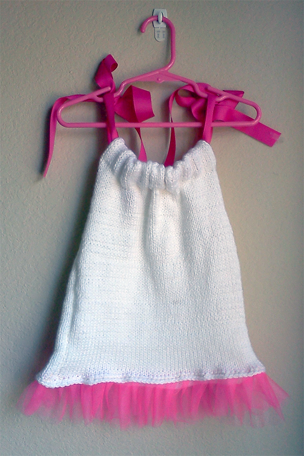 Knit and Sew Pattern for Bandanna Baby Dress