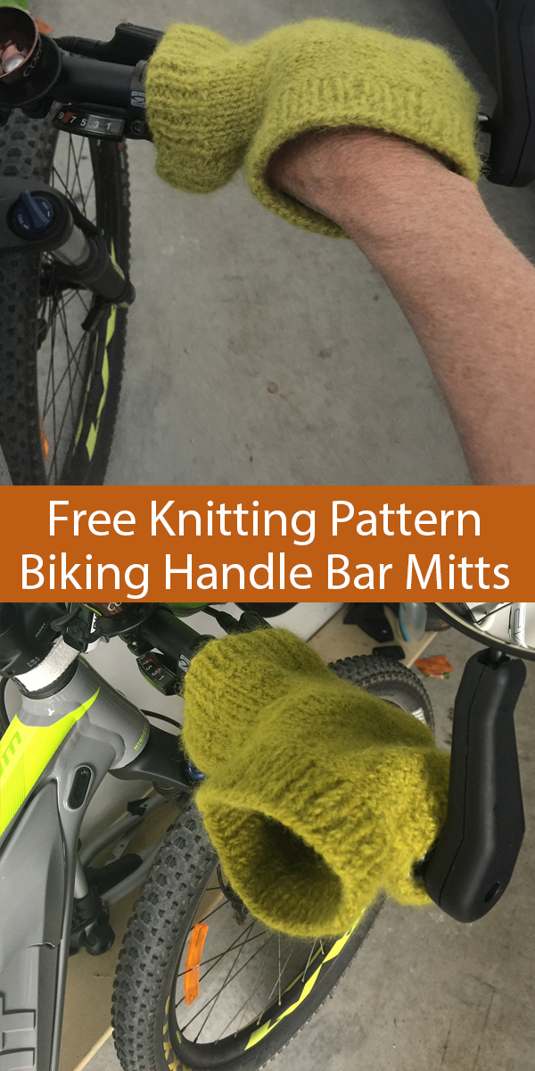 Free Knitting Pattern for Bike Handle Bar Mitts
