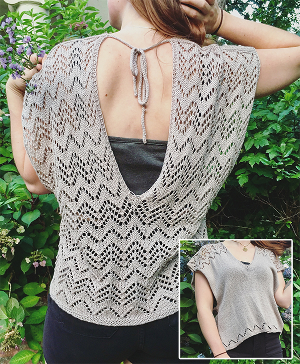 Free knitting pattern for Bauxite Top